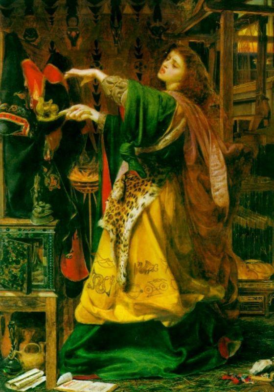 Anthony Frederick Augustus Sandys Morgan Le Fay (Queen of Avalon) Sweden oil painting art